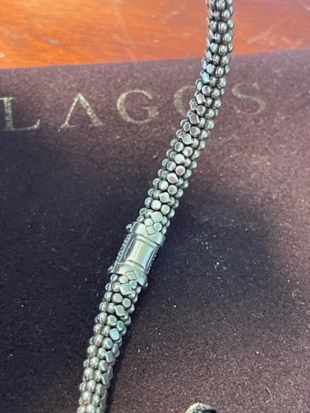 Lagos Caviar Diamond bracelet